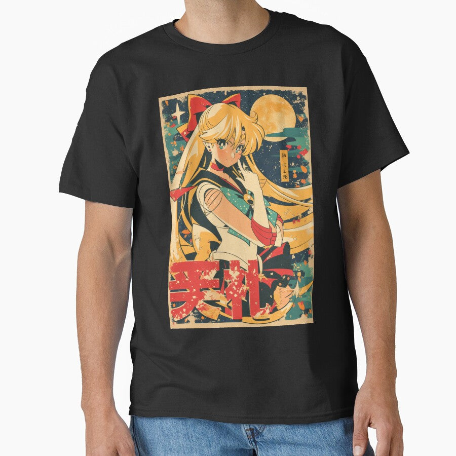 Sailor Venus Vintage Poster by AnimeArsenalPrints T-Shirts, Hoodie, Sweatshirt | BlankRebels.com (Image 1)