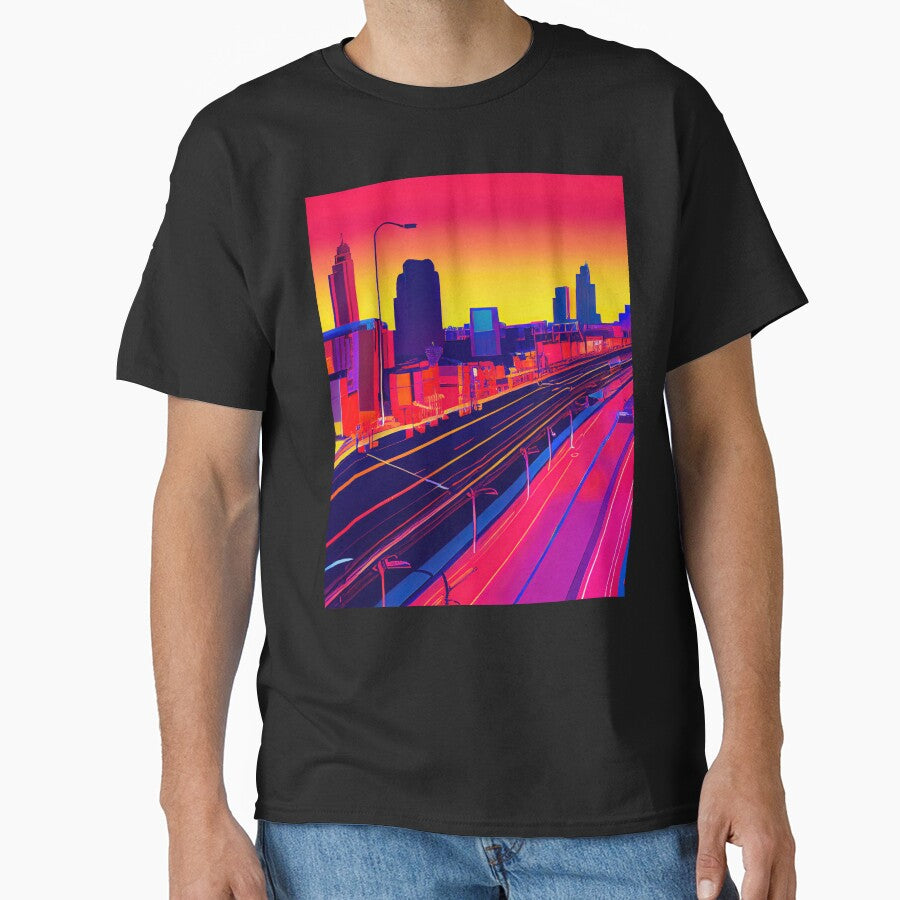 Newark Neon Vaporwave by ComicsFactory T-Shirts, Hoodie, Sweatshirt | BlankRebels.com (Image 1)