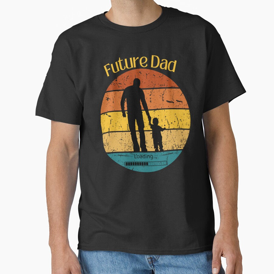 Future Dad Retro Sunset by FreeMind-Design T-Shirts, Hoodie, Sweatshirt | BlankRebels.com (Image 1)