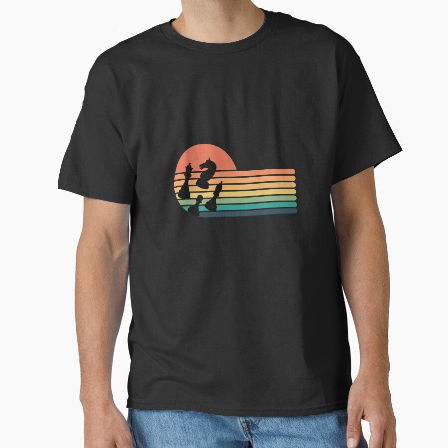 Chess Retro Sunset by TopStyles T-Shirts, Hoodie, Sweatshirt | BlankRebels.com (Image 1)