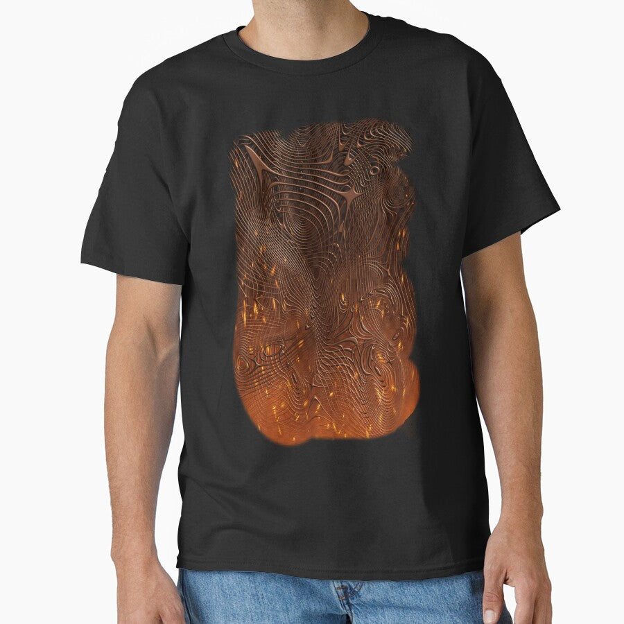 Orange Chaos Abstract ArtWork by MSM Designs T-Shirts, Hoodie, Sweatshirt | BlankRebels.com (Image 1)