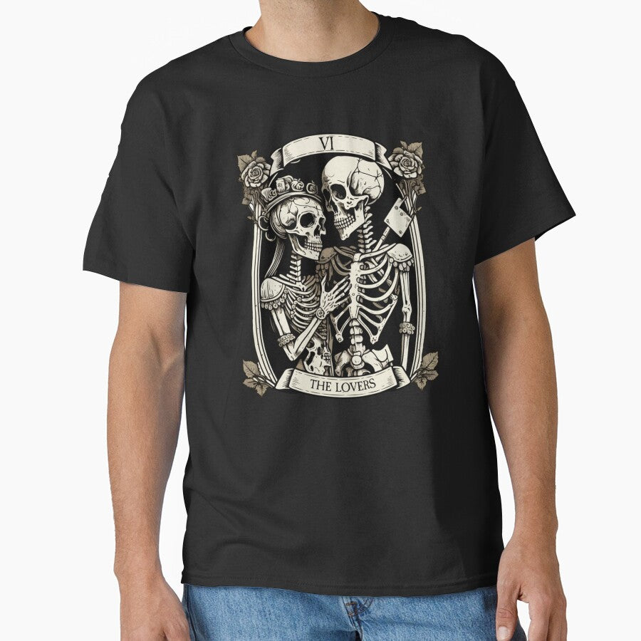 The Lovers Tarot Card Occult Goth Halloween Gothic Novelty by taaddison50 T-Shirts, Hoodie, Sweatshirt (Image 1)