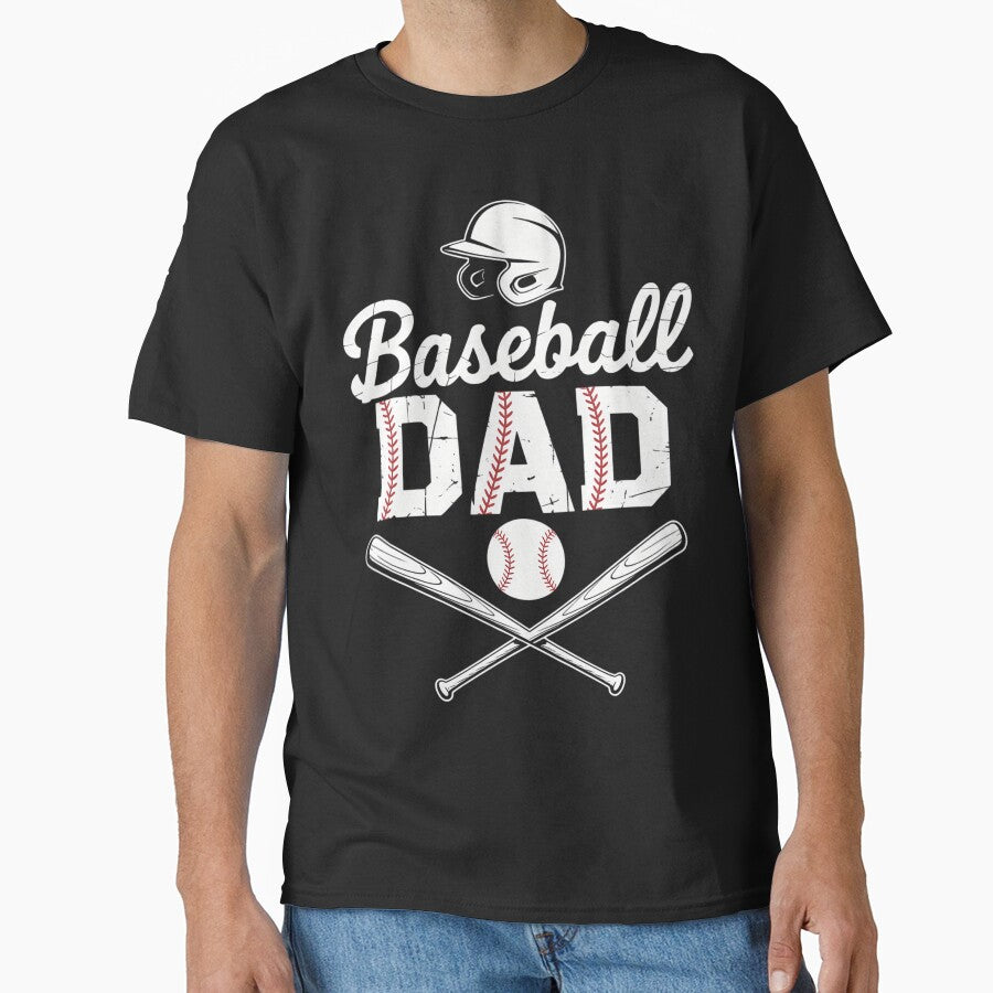 Baseball Dad Happy Fathers Day by tiekanamac T-Shirts, Hoodie, Sweatshirt | BlankRebels.com (Image 1)