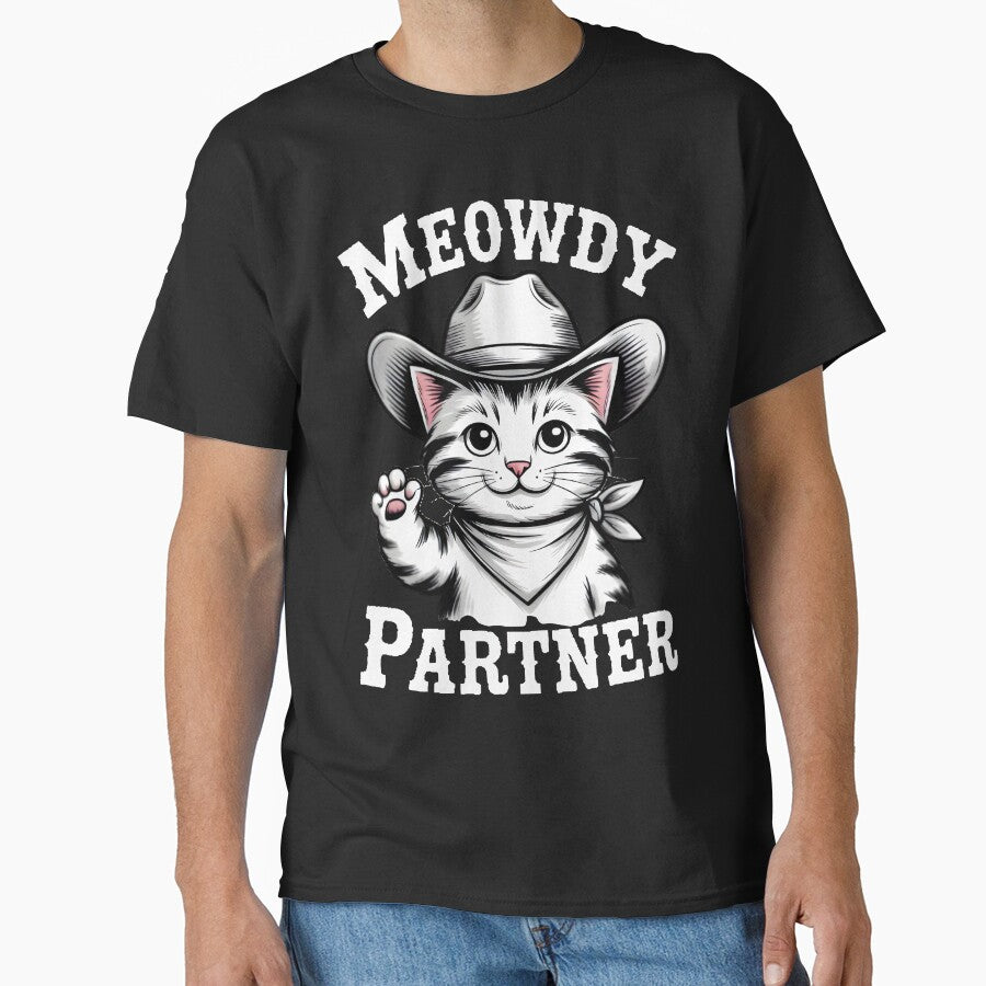 Meowdy Partner by StavskisDesigns T-Shirts, Hoodie, Sweatshirt | BlankRebels.com (Image 1)