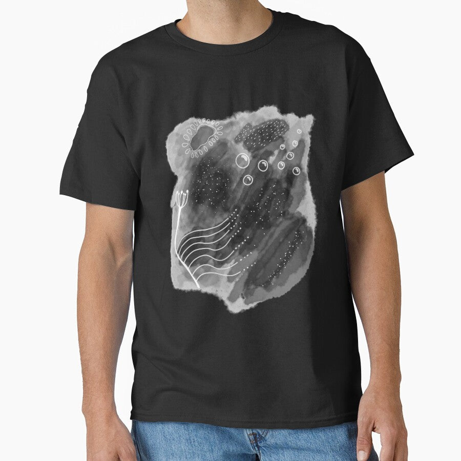 Watercolor Abstract Art Galaxy Gray by AOCreativeProd T-Shirts, Hoodie, Sweatshirt | BlankRebels.com (Image 1)