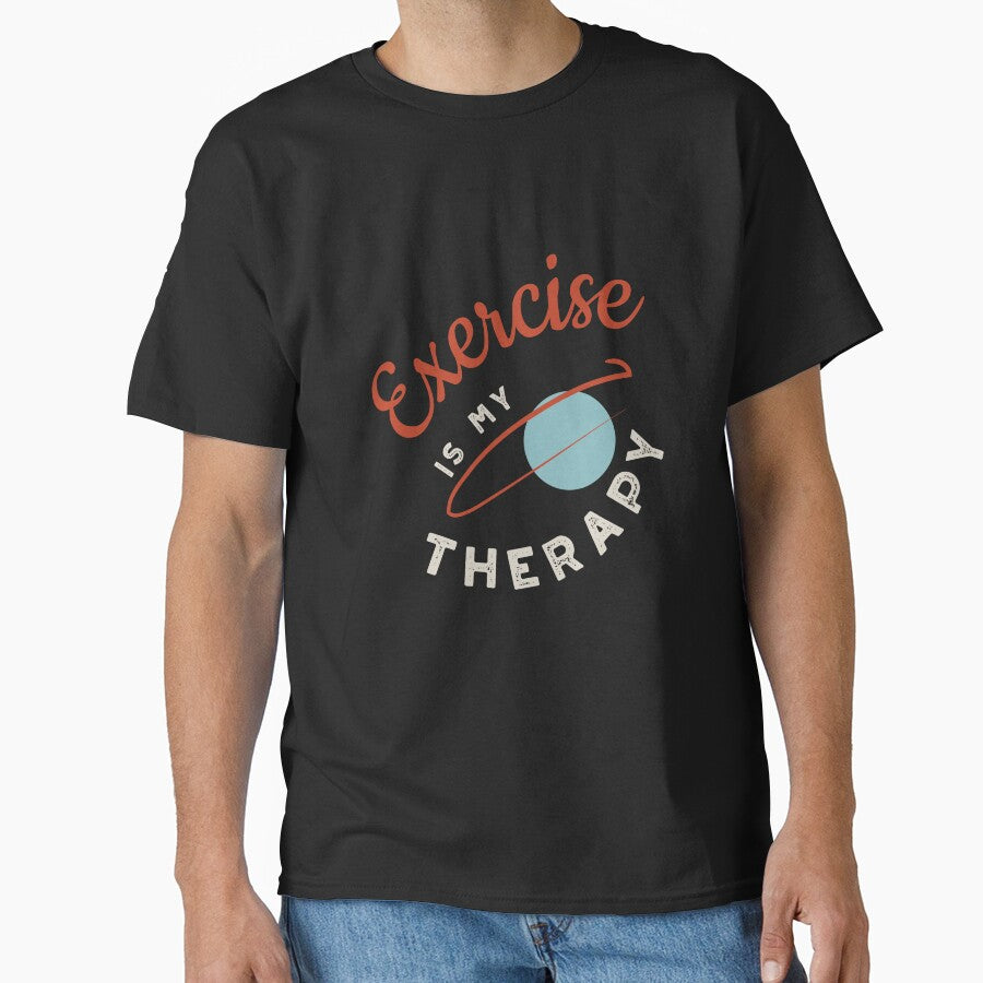 Fitness Exercise is My Therapy by whyitsme T-Shirts, Hoodie, Sweatshirt | BlankRebels.com (Image 1)