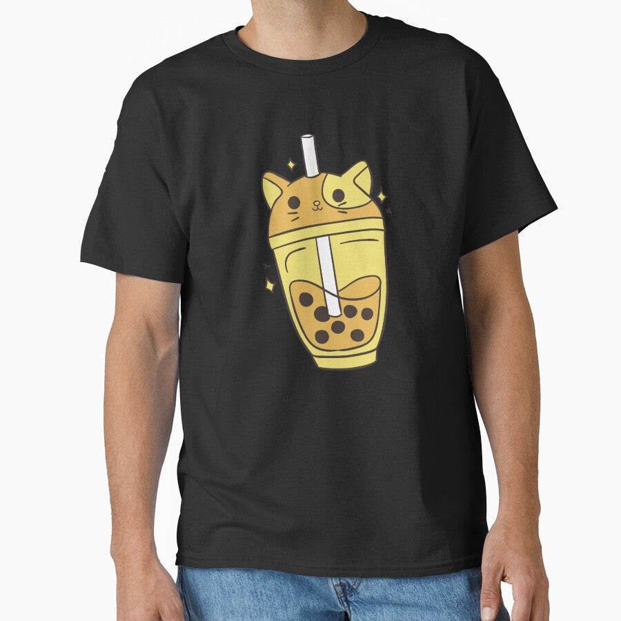 Cute kawaii kitty bubble tea by Artistusha T-Shirts, Hoodie, Sweatshirt | BlankRebels.com (Image 1)