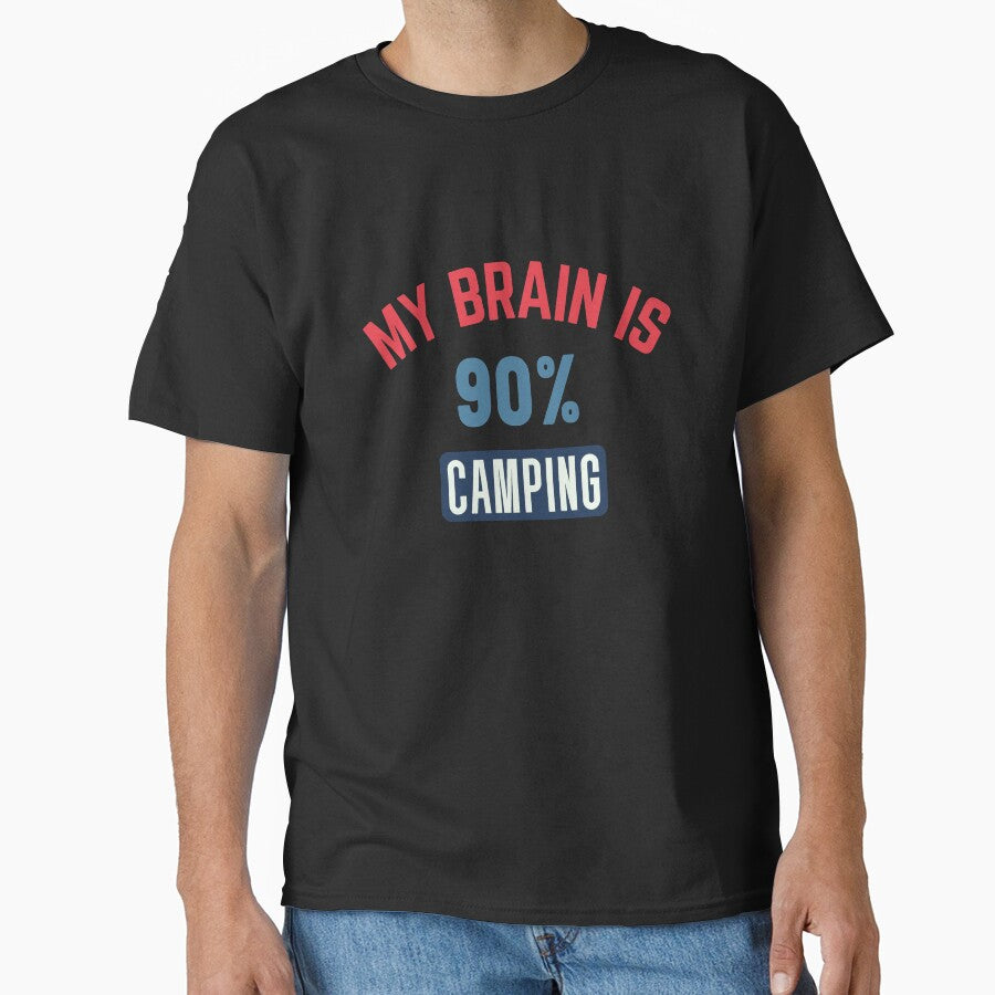 My brain is 90% camping by bumperapparels T-Shirts, Hoodie, Sweatshirt | BlankRebels.com (Image 1)