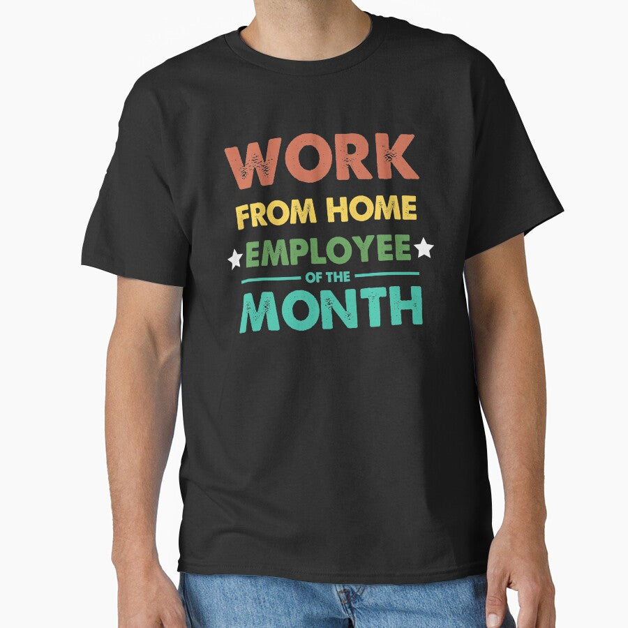 work from home employee of the month vintage distrassed by kobby-mendez T-Shirts, Hoodie, Sweatshirt |... (Image 1)