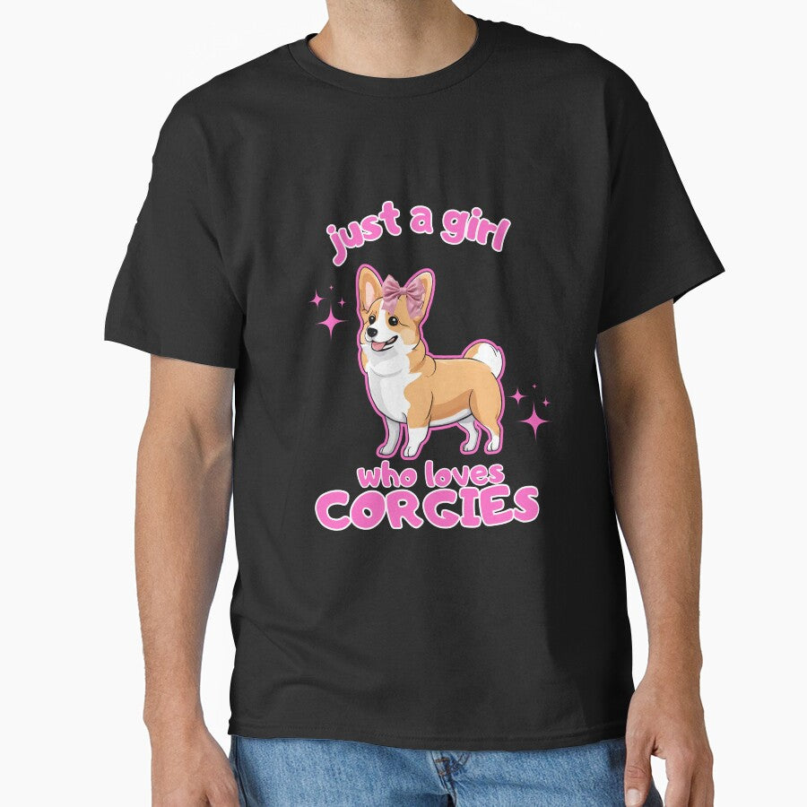 Just a girl who loves dogs Corgie by GoodyPaws T-Shirts, Hoodie, Sweatshirt | BlankRebels.com (Image 1)