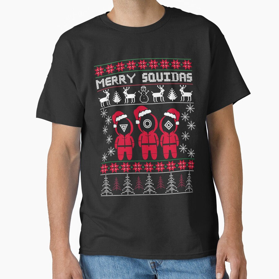 Merry Squidas | Funny Holiday shirts | Matching ugly sweater by WycWycCo Hoodie, Sweatshirt | BlankRebels.com (Image 1)