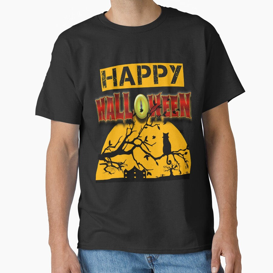 Waiting Halloween | Halloween cat by ZOBBI T-Shirts, Hoodie, Sweatshirt | BlankRebels.com (Image 1)