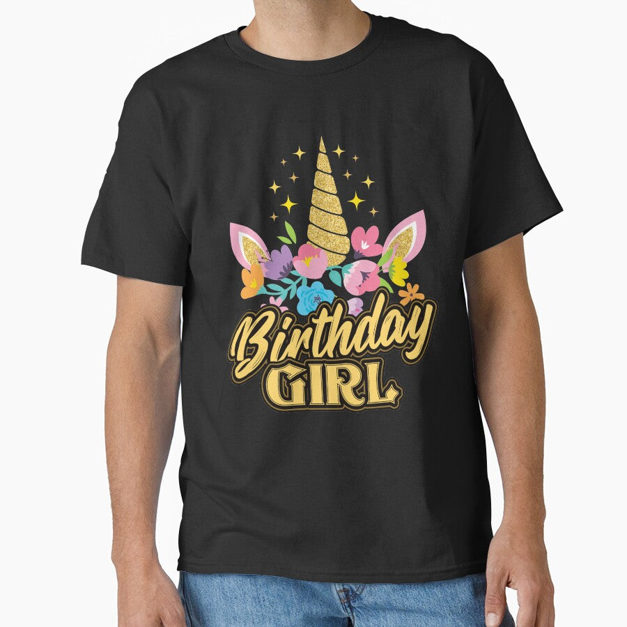 Birthday Girl Unicorn by Hananiah Merch T-Shirts, Hoodie, Sweatshirt | BlankRebels.com (Image 1)