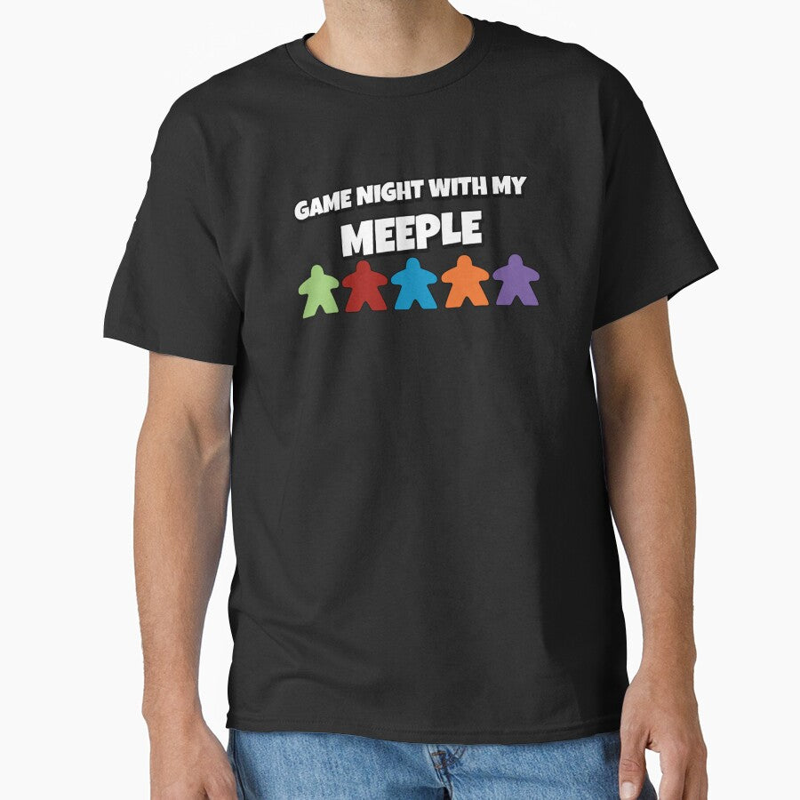 Game Night With My Meeple Board Games by AGhostOfAChance T-Shirts, Hoodie, Sweatshirt | BlankRebels.com (Image 1)