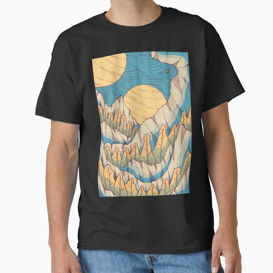 Sun forest mounts by Swadeillustrations T-Shirts, Hoodie, Sweatshirt | BlankRebels.com (Image 1)