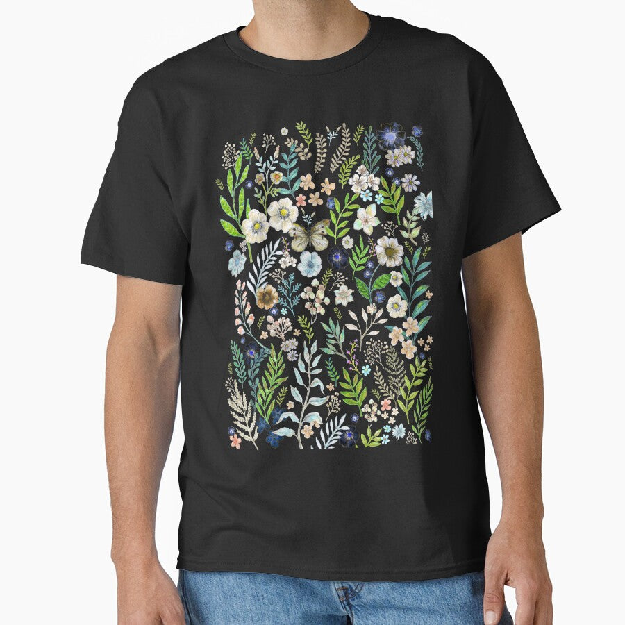 Botanical Illustration - Plants and Flowers by FanitsaArt T-Shirts, Hoodie, Sweatshirt | BlankRebels.com (Image 1)