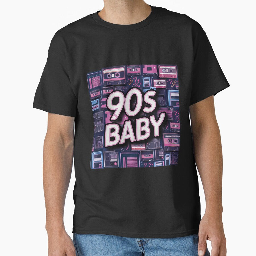 90S Baby With Cassette Tapes by MagaliKris T-Shirts, Hoodie, Sweatshirt | BlankRebels.com (Image 1)