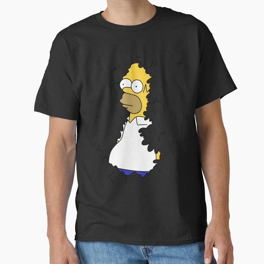 Homer In Hedge Meme Classic T-Shirt by avantipam723