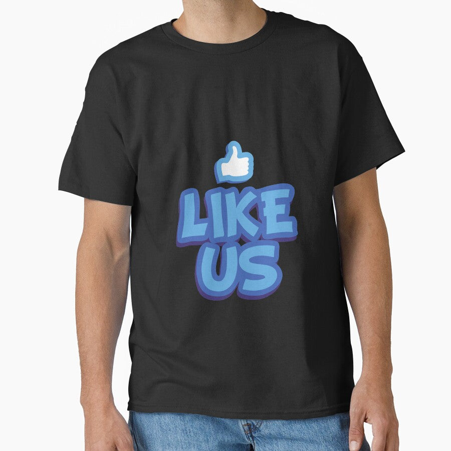 Like Us Facebook Novelty Design by popotamfriends T-Shirts, Hoodie, Sweatshirt | BlankRebels.com (Image 1)