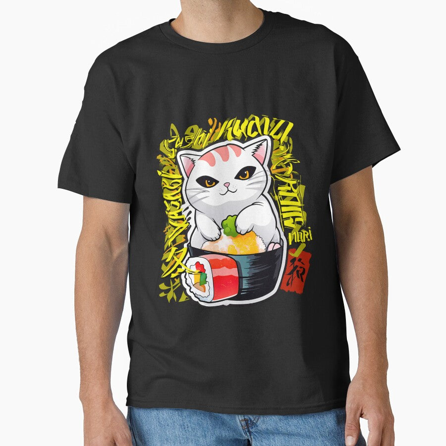 Sushi cat by nemfisart T-Shirts, Hoodie, Sweatshirt | BlankRebels.com (Image 1)