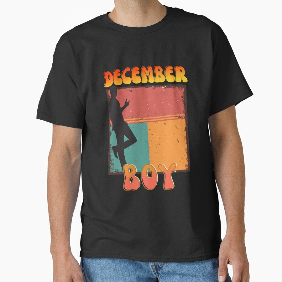 Retro December Boy Vintage Design by my-green-gecko T-Shirts, Hoodie, Sweatshirt | BlankRebels.com (Image 1)