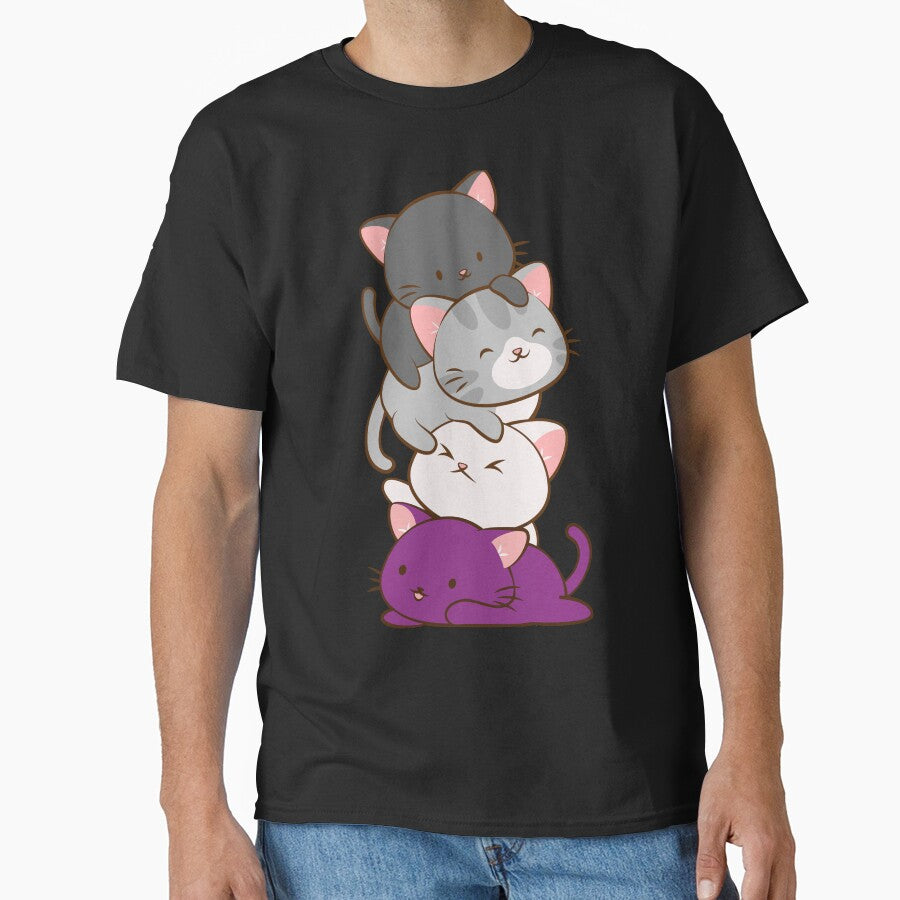 Ace Pride Kawaii Cats LGBTQ Asexual by Irene Koh