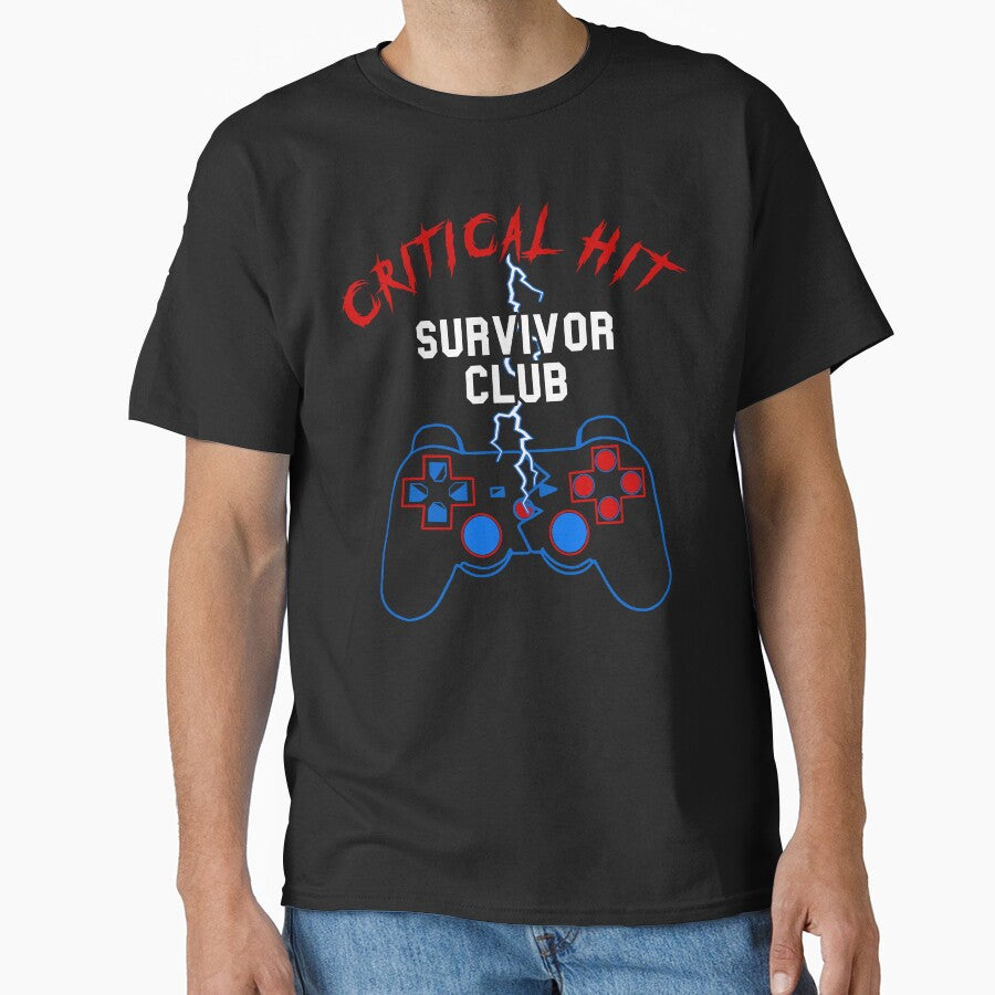 Critical Hit Survivor Club by Power Up Prints T-Shirts, Hoodie, Sweatshirt | BlankRebels.com (Image 1)