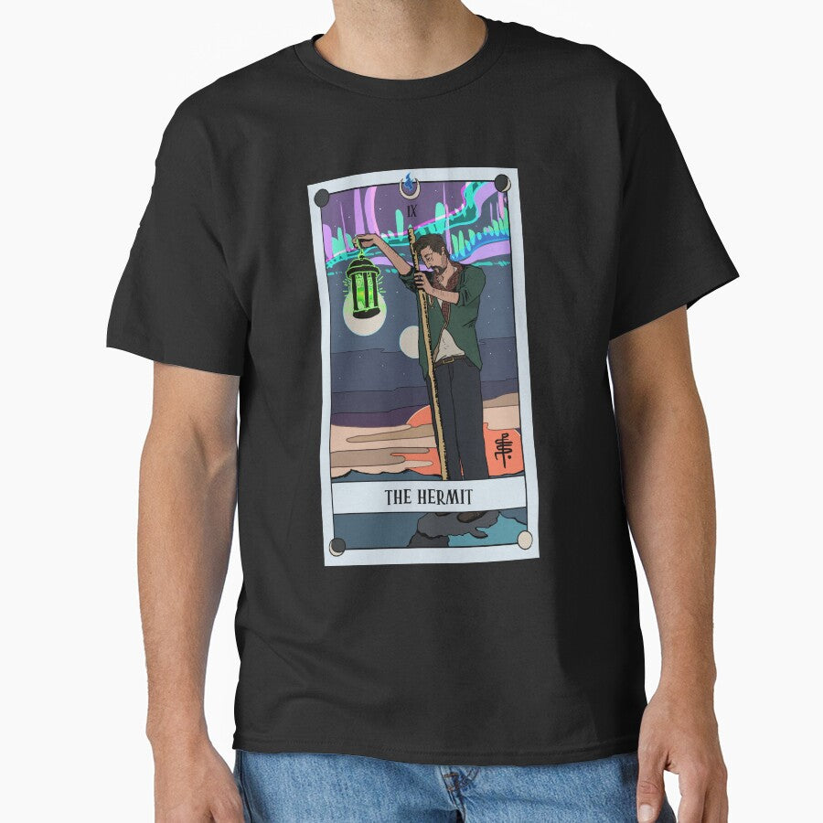 The Hermit - Lunamand Tarot by William Novak T-Shirts, Hoodie, Sweatshirt | BlankRebels.com (Image 1)