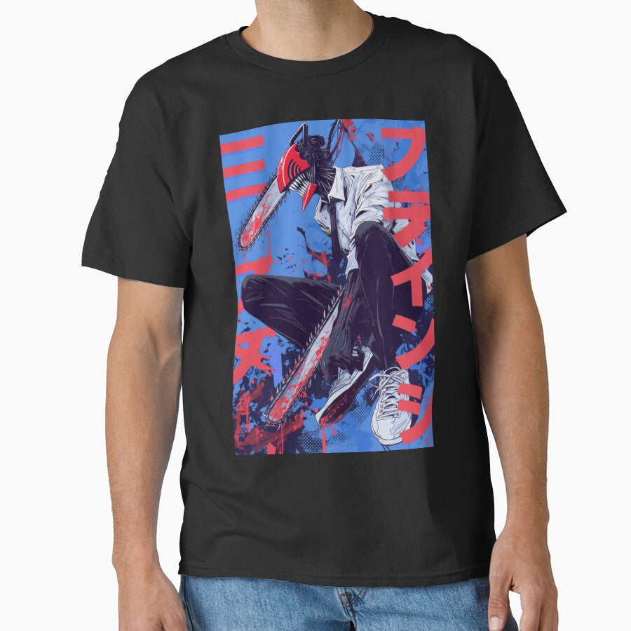 Chainsaw Man Thunder Blue Kicks by AnimeArsenalPrints T-Shirts, Hoodie, Sweatshirt | BlankRebels.com (Image 1)