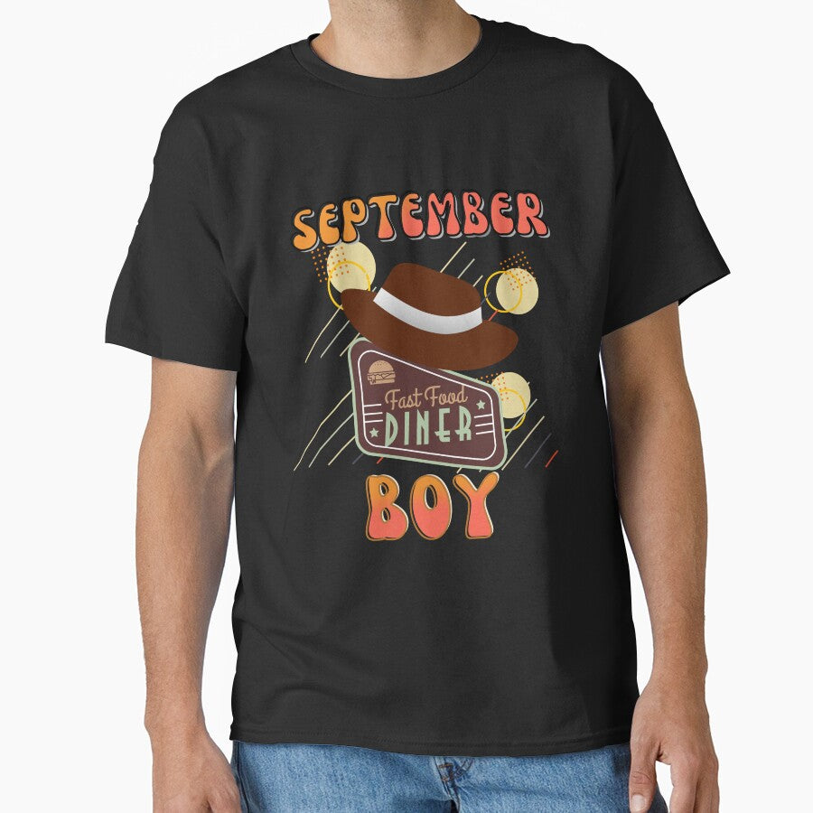 Retro September Boy Vintage Design by my-green-gecko T-Shirts, Hoodie, Sweatshirt | BlankRebels.com (Image 1)