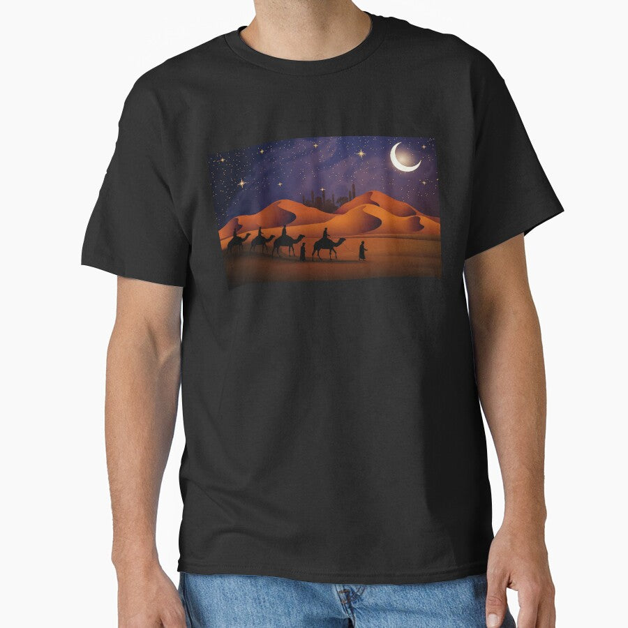 Pixel Desert Caravan by Saint Arts Studio T-Shirts, Hoodie, Sweatshirt | BlankRebels.com (Image 1)