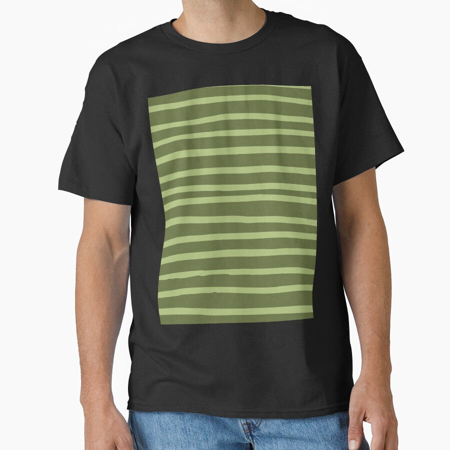 Olive Green Abstract Mudcloth Lines Pattern by zedonee T-Shirts, Hoodie, Sweatshirt | BlankRebels.com (Image 1)