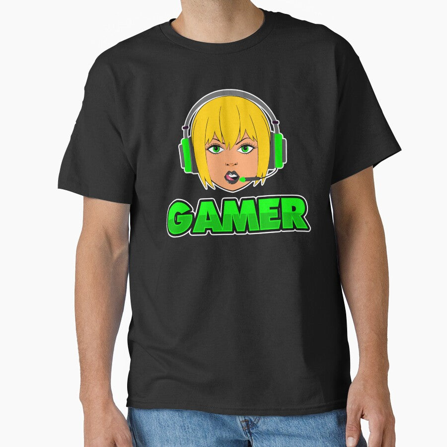 BLONDE GAMER GIRL by Chaos Apparel T-Shirts, Hoodie, Sweatshirt | BlankRebels.com (Image 1)
