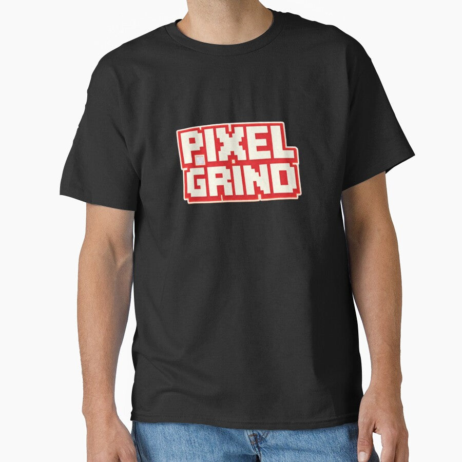 Retro gamer shirt - Pixel Grind by TiltedPlayer Hoodie, Sweatshirt | BlankRebels.com (Image 1)
