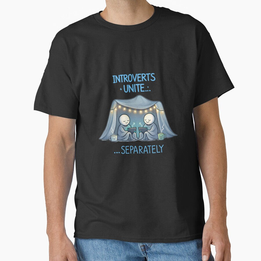 Introverts Unite Separately Funny Introvert Quote by PunchDrop T-Shirts, Hoodie, Sweatshirt | BlankRebels.com (Image 1)