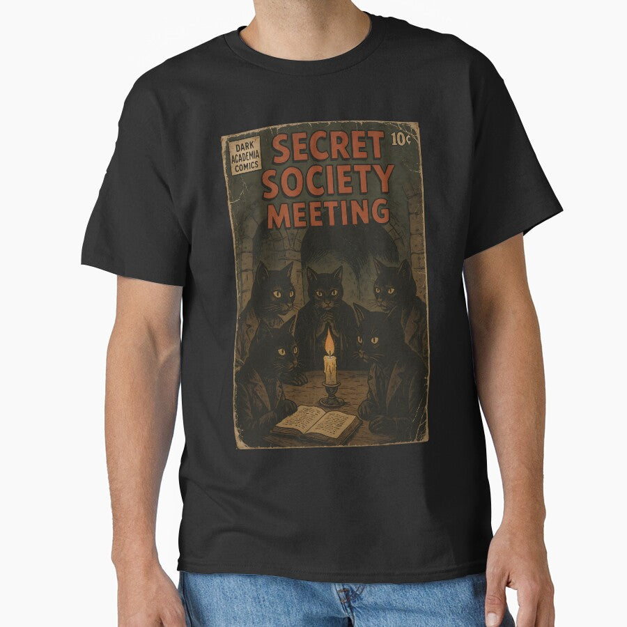Dark Academia Aesthetic: Secret Society Meeting by bapupa T-Shirts, Hoodie, Sweatshirt | BlankRebels.com (Image 1)