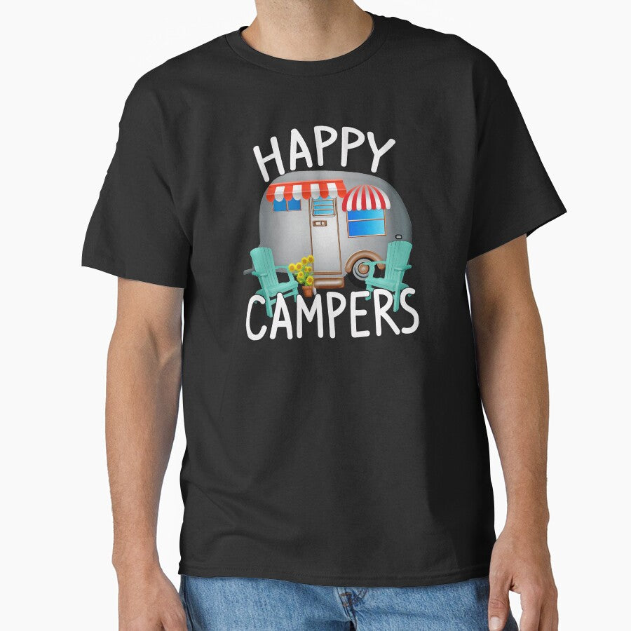 Cool Camping Stuff - Happy Campers by 3QuartersToday T-Shirts, Hoodie, Sweatshirt | BlankRebels.com (Image 1)