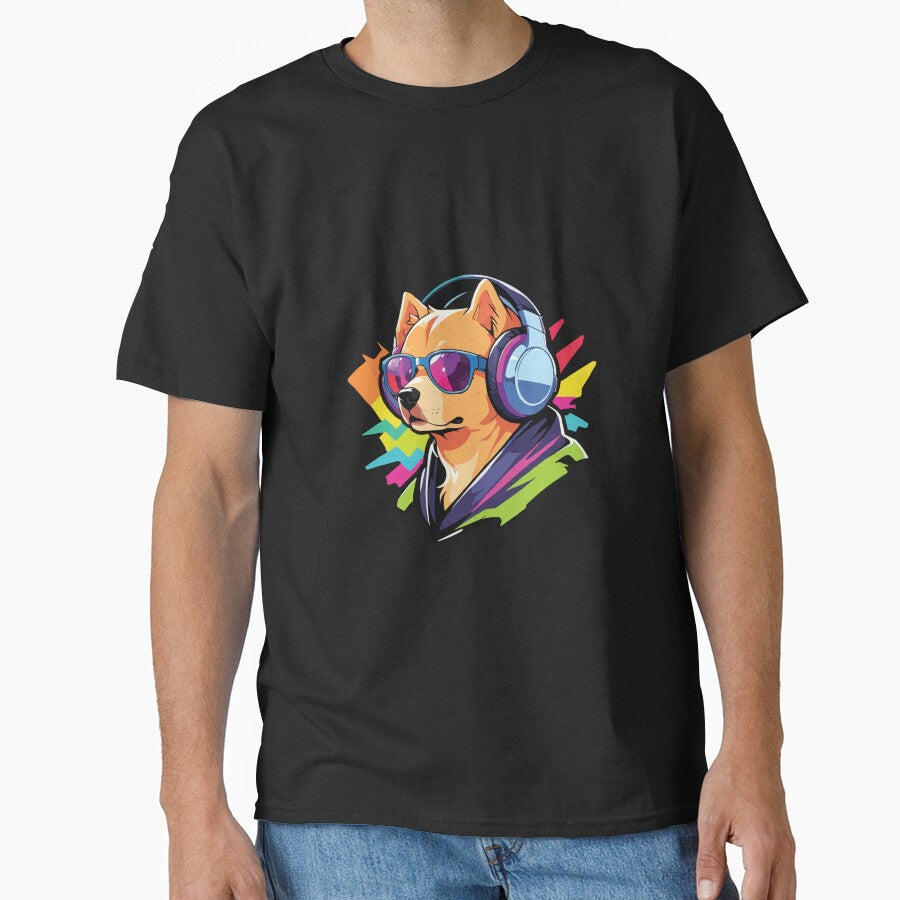 DJ Shiba Inu by Getup-clothing T-Shirts, Hoodie, Sweatshirt | BlankRebels.com (Image 1)