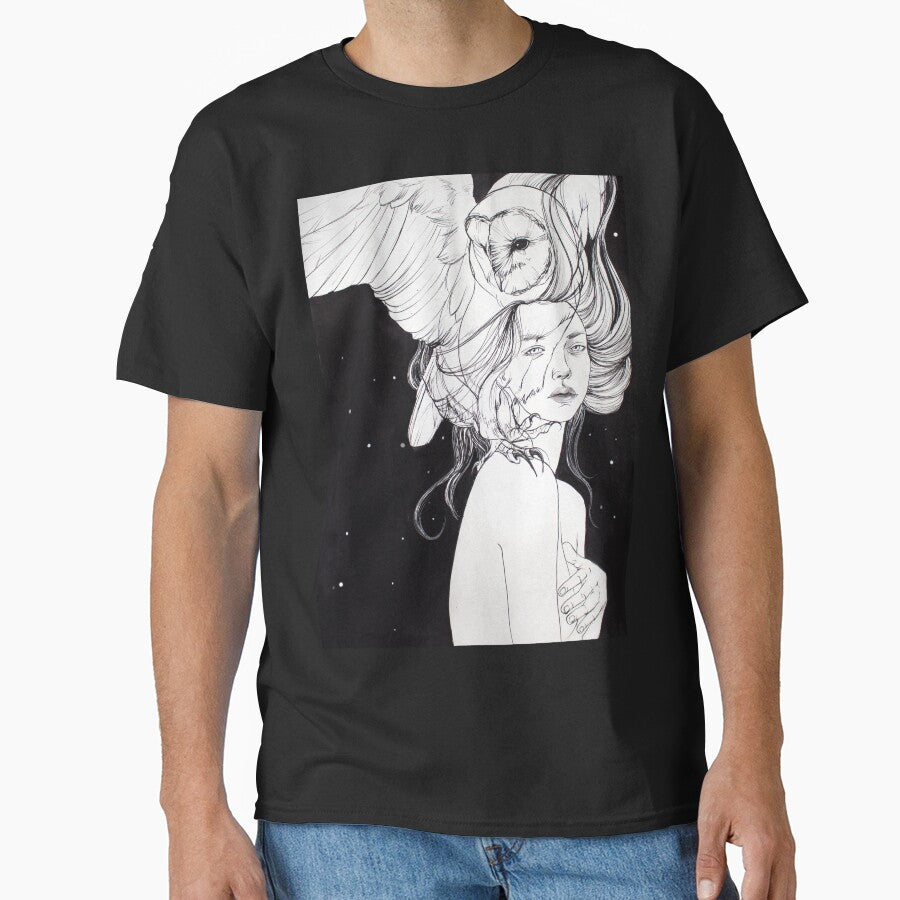 Owl Familiar (Night Watch) by emgnlala T-Shirts, Hoodie, Sweatshirt | BlankRebels.com (Image 1)
