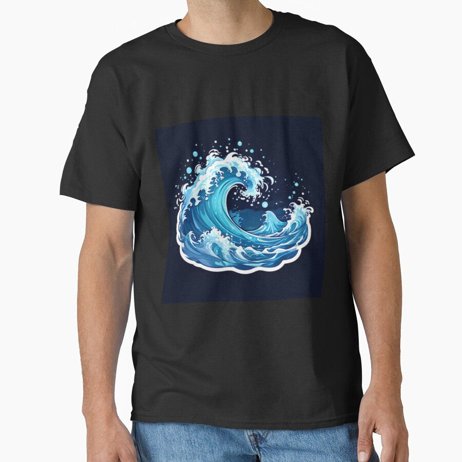 Crashing Wave by Planetporridge T-Shirts, Hoodie, Sweatshirt | BlankRebels.com (Image 1)