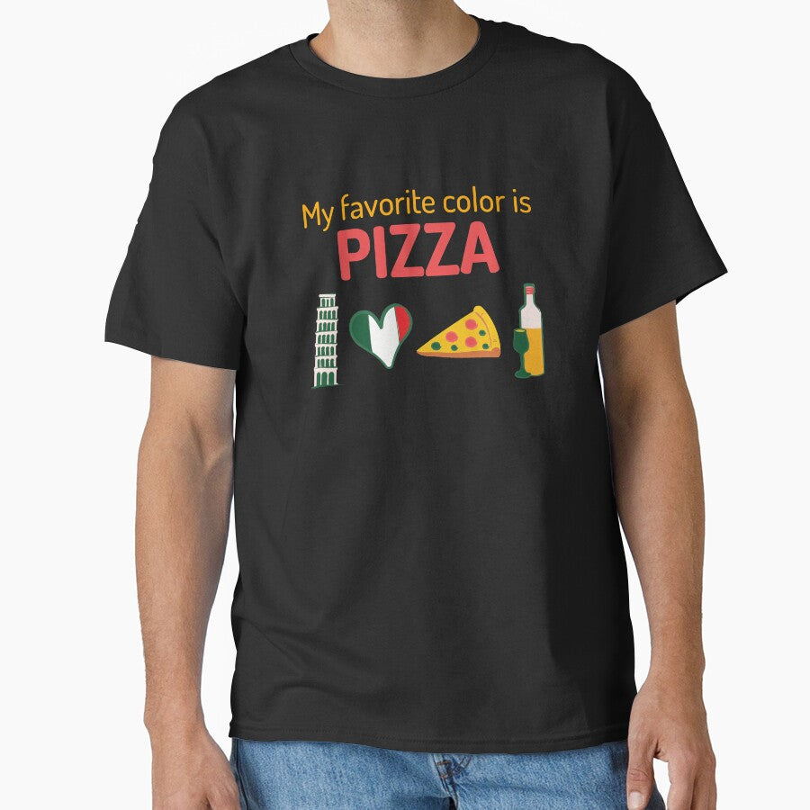 My Favorite Color Is Pizza by Balkanfood T-Shirts, Hoodie, Sweatshirt | BlankRebels.com (Image 1)
