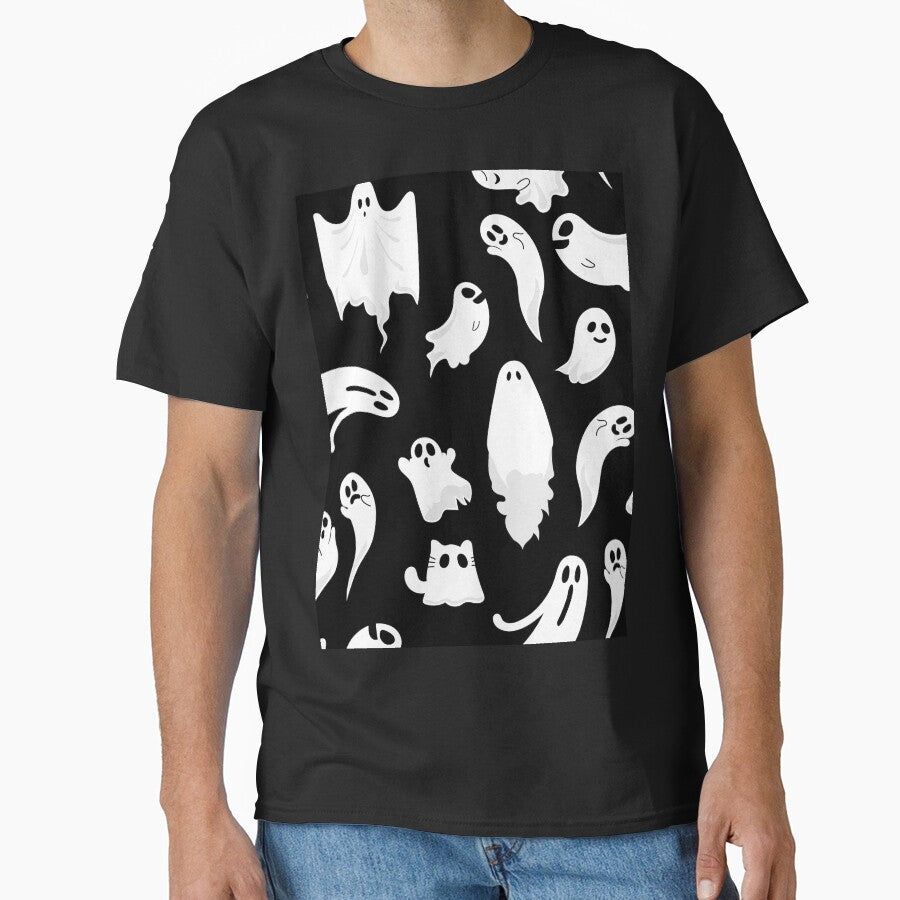 Black Halloween Costume Ideas Scare Horror Ghost by Ross-Sergey T-Shirts, Hoodie, Sweatshirt | BlankRebels.com (Image 1)