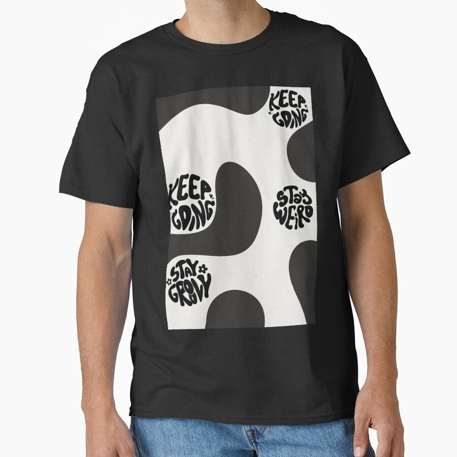 Keep going, stay weird, stay groovy design modern wavy by raymishop T-Shirts, Hoodie, Sweatshirt | BlankRebels.com (Image 1)