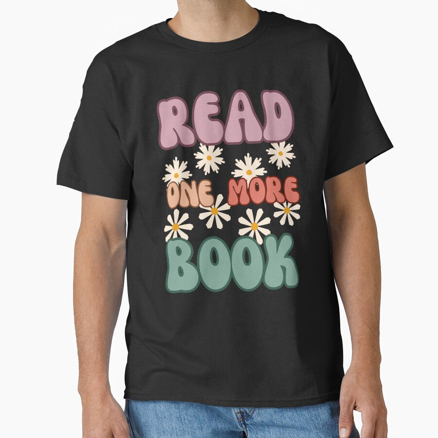 Read One More Book groovy Book Aesthetic for booknerds by GracefulGems T-Shirts, Hoodie, Sweatshirt (Image 1)