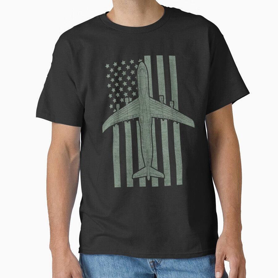 C-5 Galaxy US Army Airlift Transport USA Military Aircraft #2309 by Rare-Militia T-Shirts, Hoodie, Sweatshirt (Image 1)