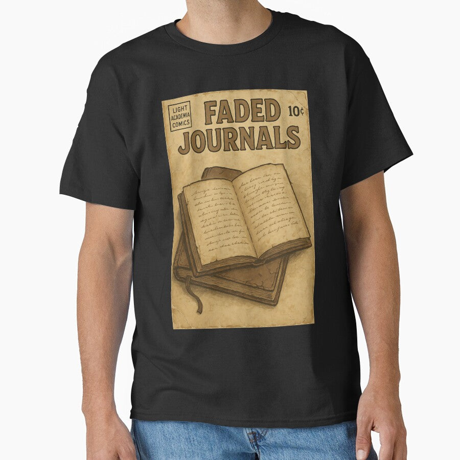 Vintage Light Academia: Faded Journals by bapupa T-Shirts, Hoodie, Sweatshirt | BlankRebels.com (Image 1)