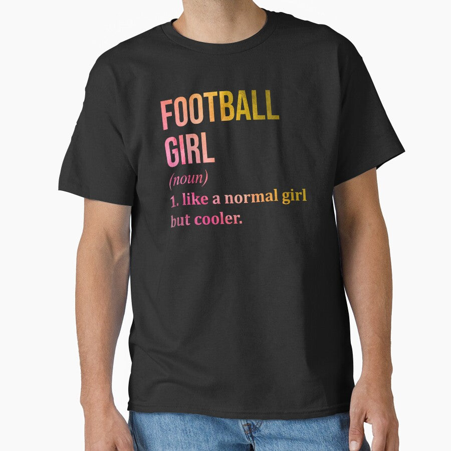 Football Girl Definition in Watercolor by XCIV T-Shirts, Hoodie, Sweatshirt | BlankRebels.com (Image 1)