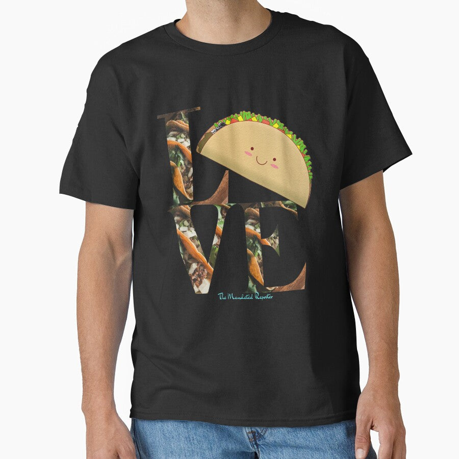 Happy Cartoon Taco by TheReporter1 T-Shirts, Hoodie, Sweatshirt | BlankRebels.com (Image 1)