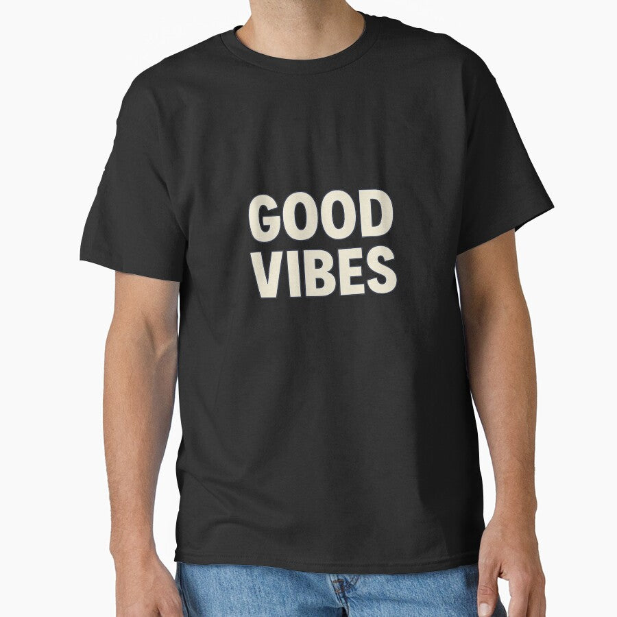 Good Vibes – Minimal Positive Typography by VibeLab_Art T-Shirts, Hoodie, Sweatshirt | BlankRebels.com (Image 1)