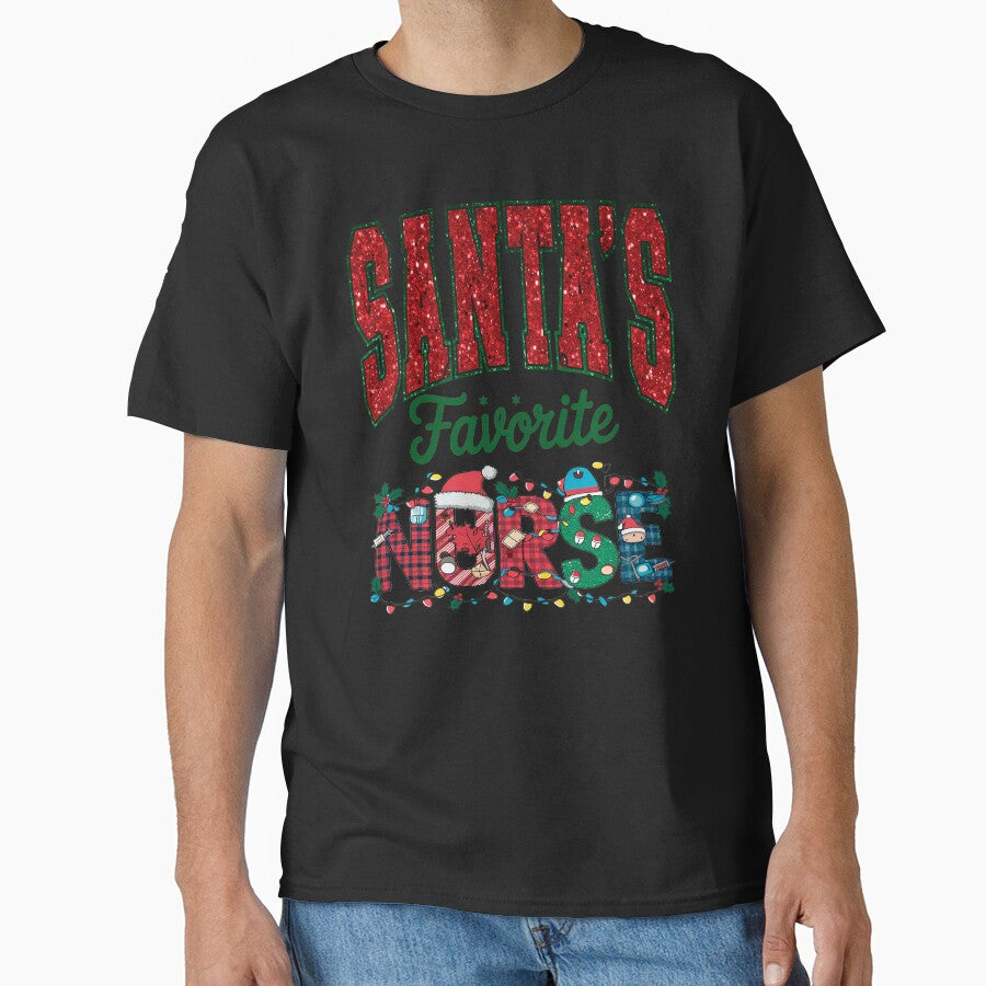 Santas Favorite Nurse Funny gifts by erozzz T-Shirts, Hoodie, Sweatshirt | BlankRebels.com (Image 1)